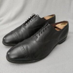 Allen Edmonds BRADY CAP TOE OXFORD Black Leather MEN'S Size 13 + Shoe Trees 7346